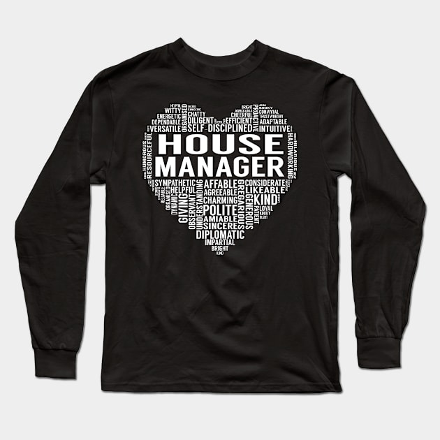 House Manager Heart Long Sleeve T-Shirt by LotusTee